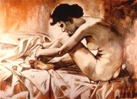 N° 0365 - Nu assis (Copie d'u livre LB)