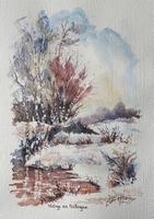 N° 1953 Aq - Neige en Sologne