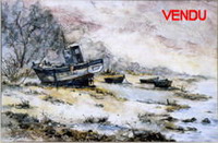 N° 0941 - Chalutier sur la grève
